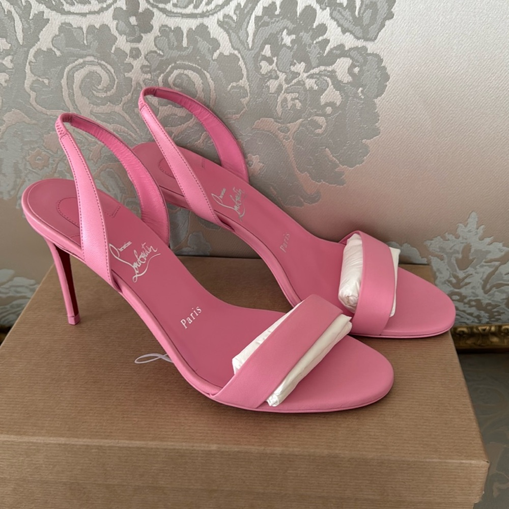 Christian Louboutin Pink Slingback Sandals
